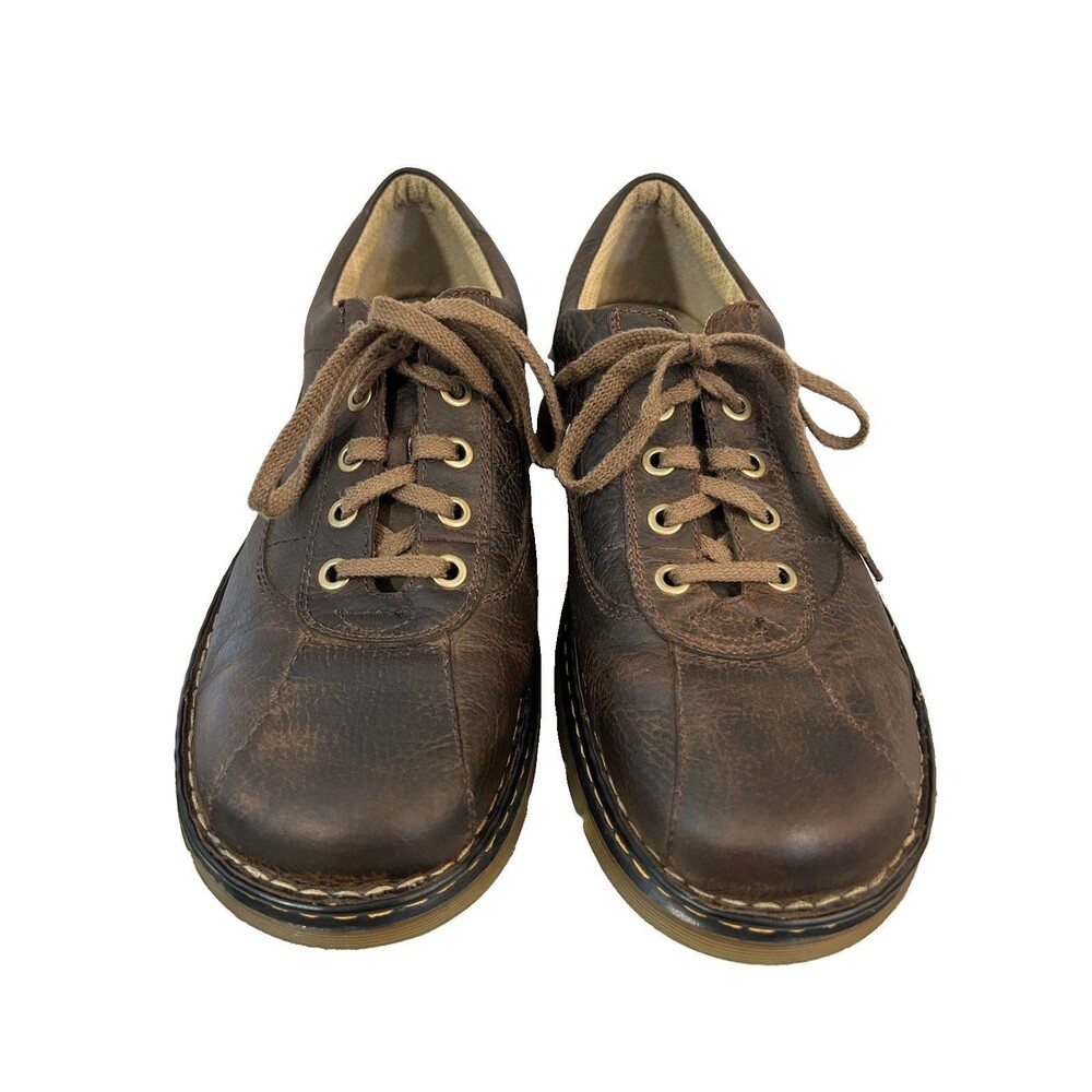 Vintage Dr Martens “John” Style Brown Leather Oxfords Grunge Y2K Men’s Size 14